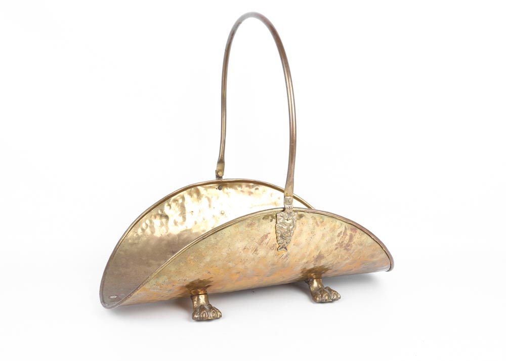 Brass Firewood Caddy