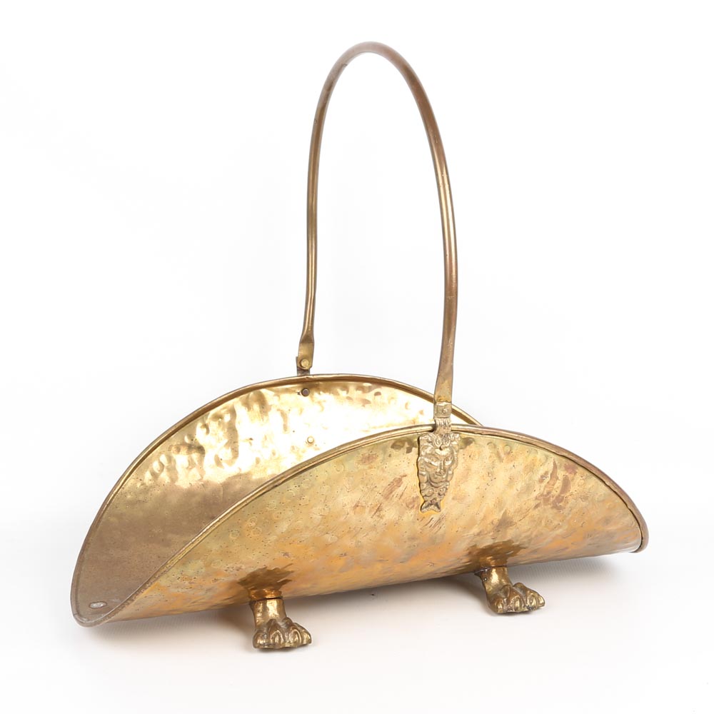 Brass Firewood Caddy