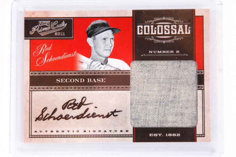 Red Schoendienst Autographed Baseball Cards