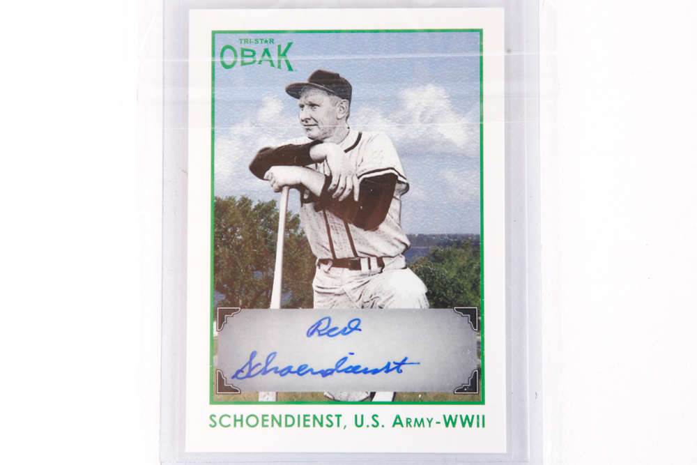 Red Schoendienst Autographed Baseball Cards