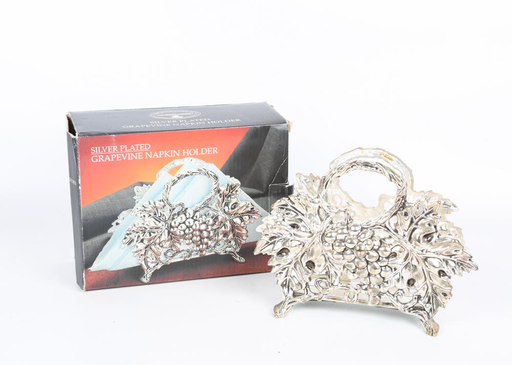 Vineyard Themed Servingware Featuring Godinger