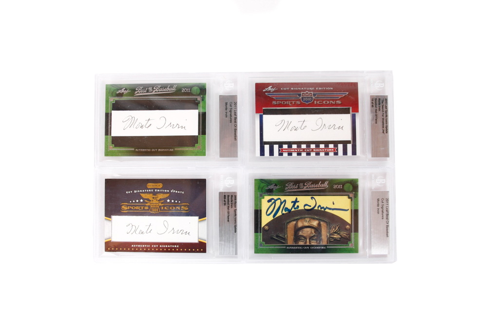 Monte Irvin Autographed Baseball Cards