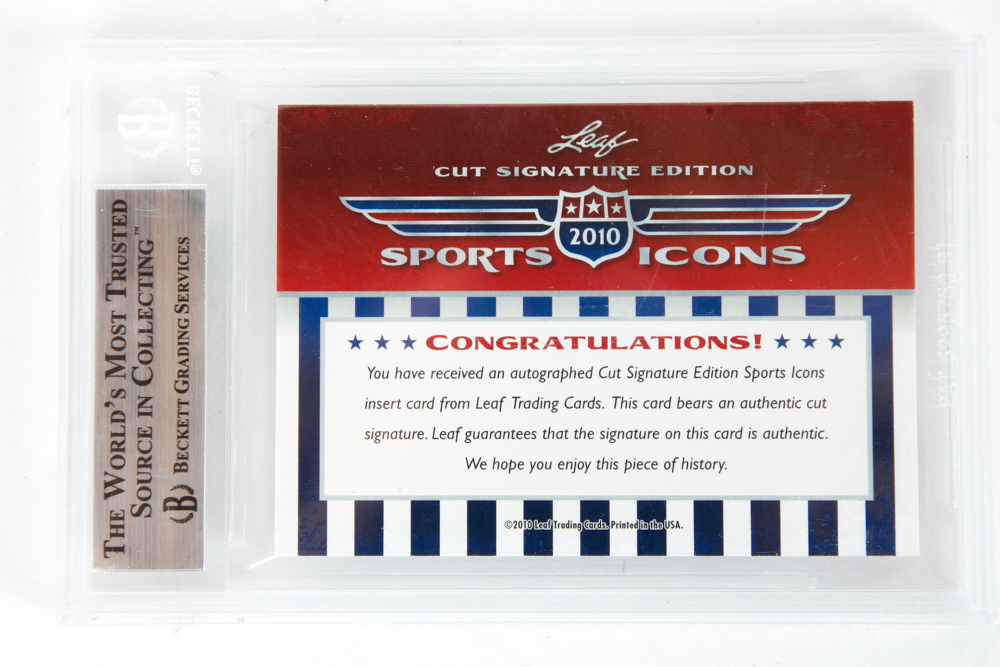 Monte Irvin Autographed Baseball Cards