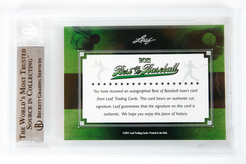 Monte Irvin Autographed Baseball Cards