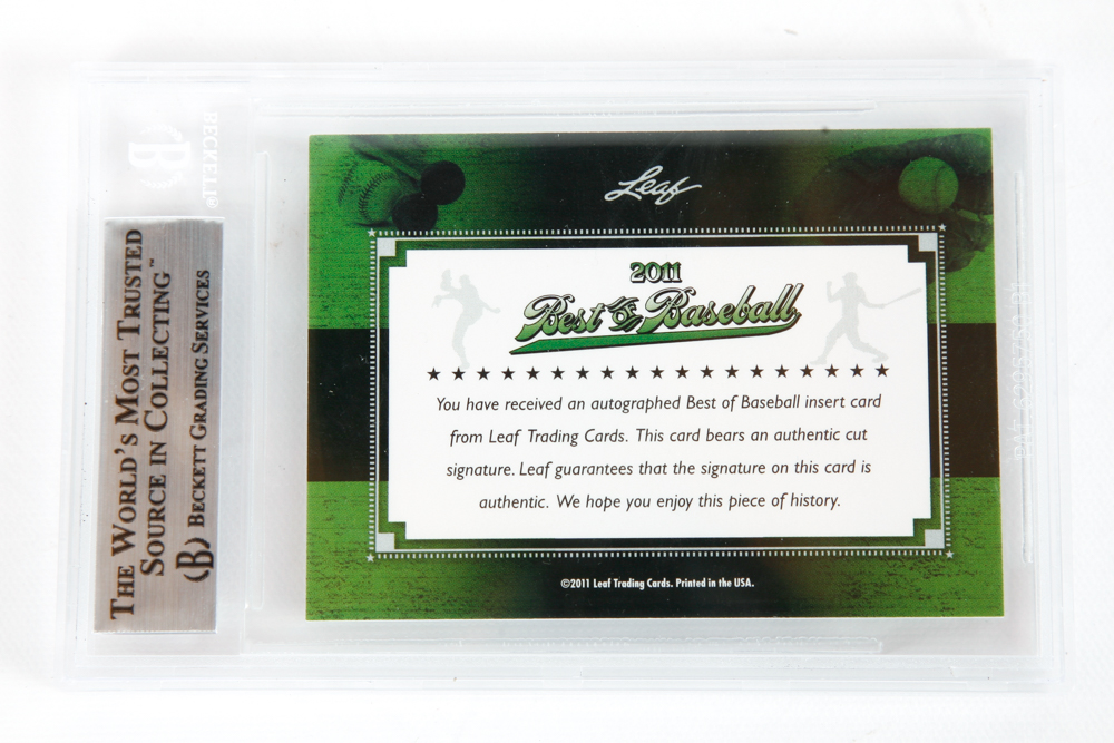 Monte Irvin Autographed Baseball Cards