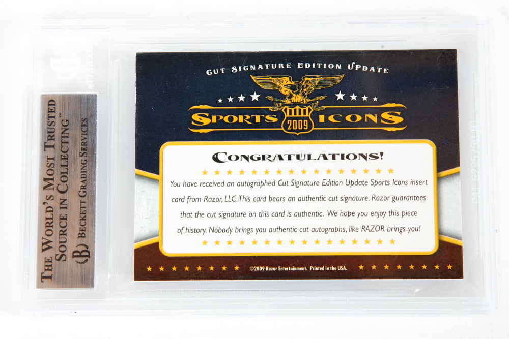 Monte Irvin Autographed Baseball Cards