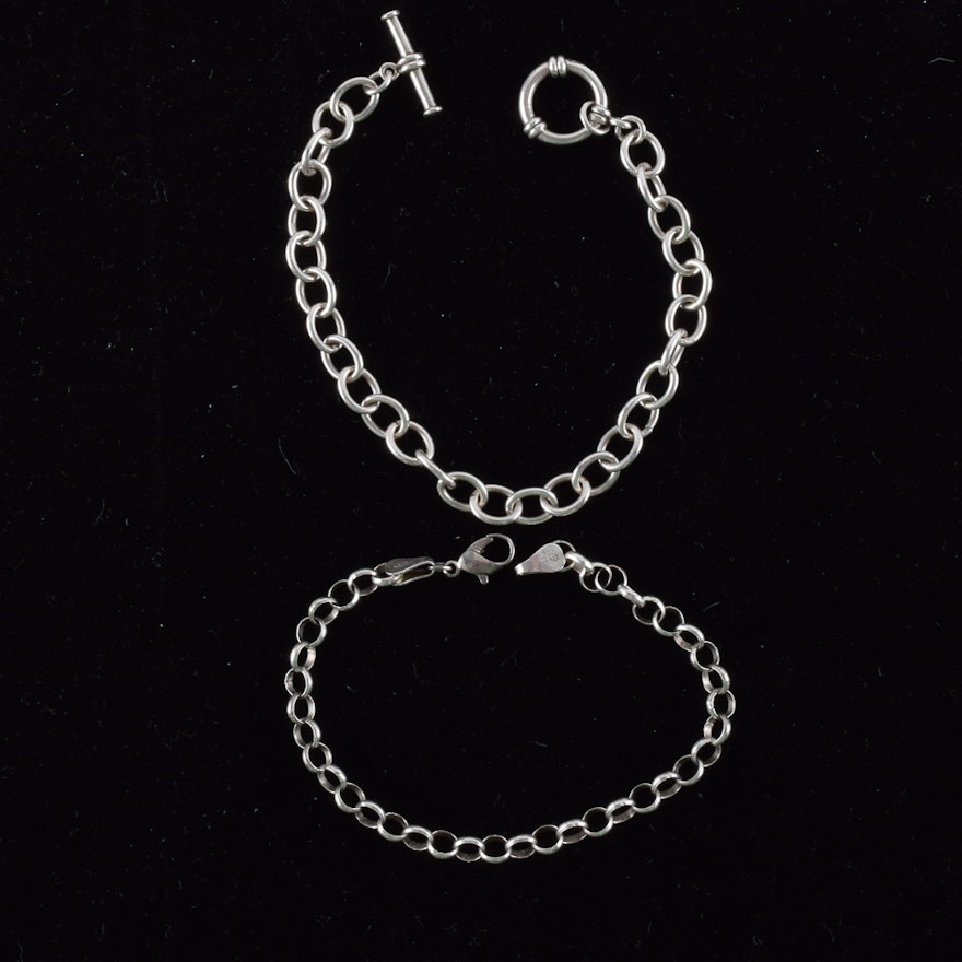 Sterling Silver Link Bracelets