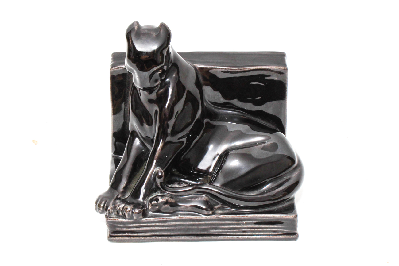 1948 Rookwood Pottery Panther Bookend