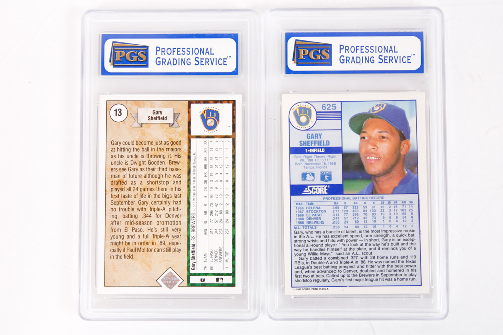 1990s Baseball Cards including Gary Sheffield, Barry Bonds, Sammy Sosa and More