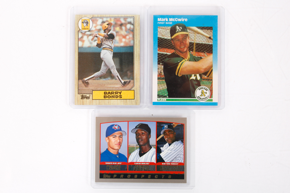 1990s Baseball Cards including Gary Sheffield, Barry Bonds, Sammy Sosa and More