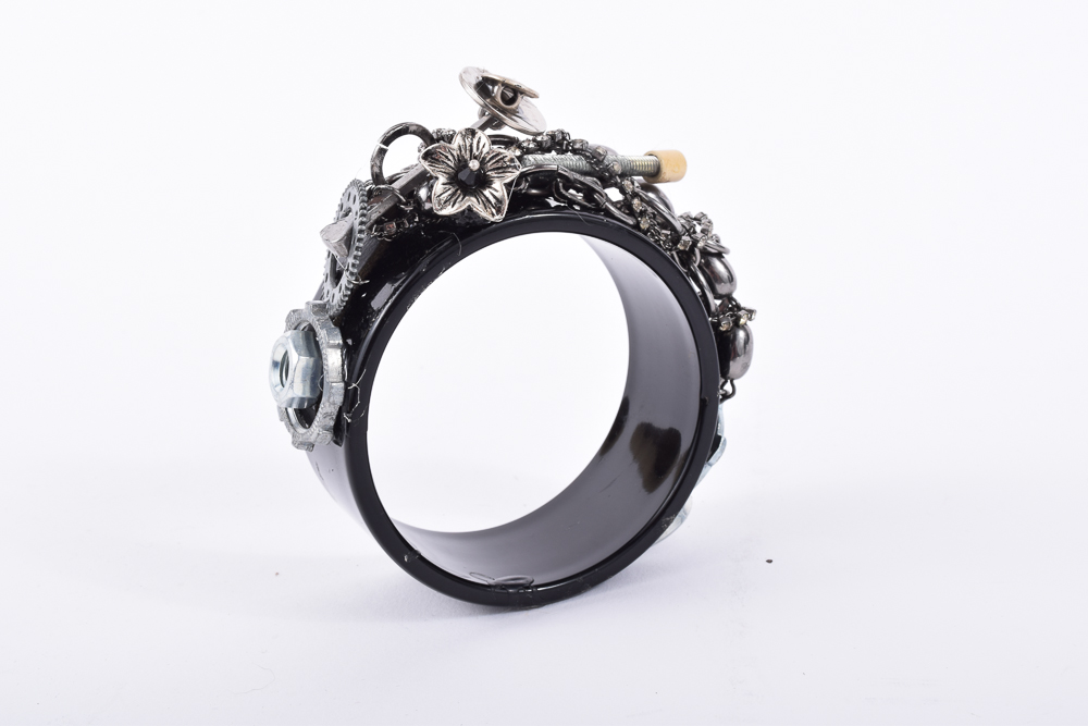 Pam McMahon Hand Made Steampunk Bangle Bracelet