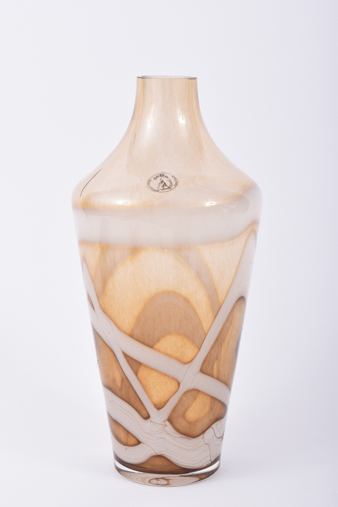 Zorza Handmade Polish Amber Glass Vase