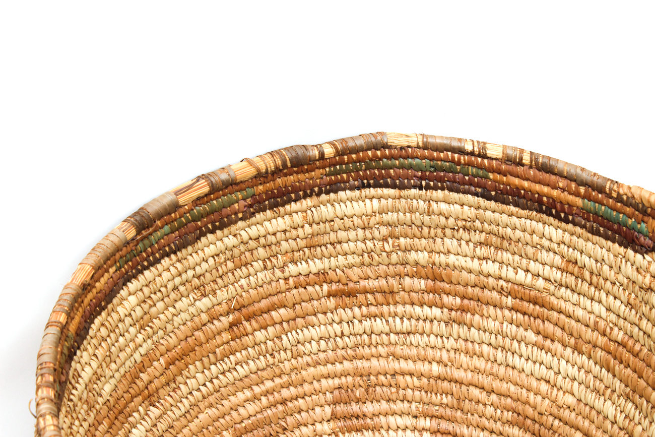 Large Coiled Carolina Sweet Grass Basket