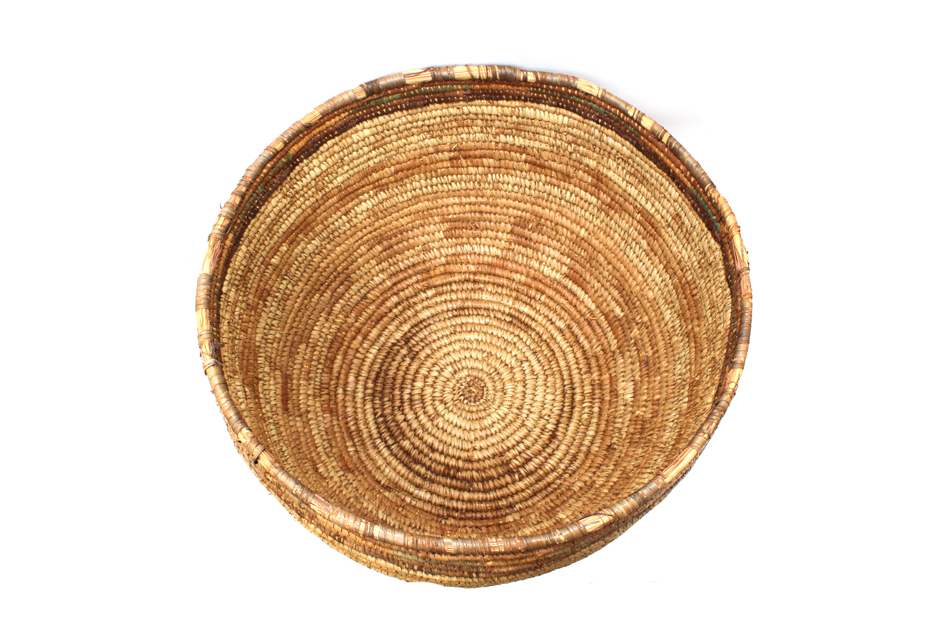 Large Coiled Carolina Sweet Grass Basket