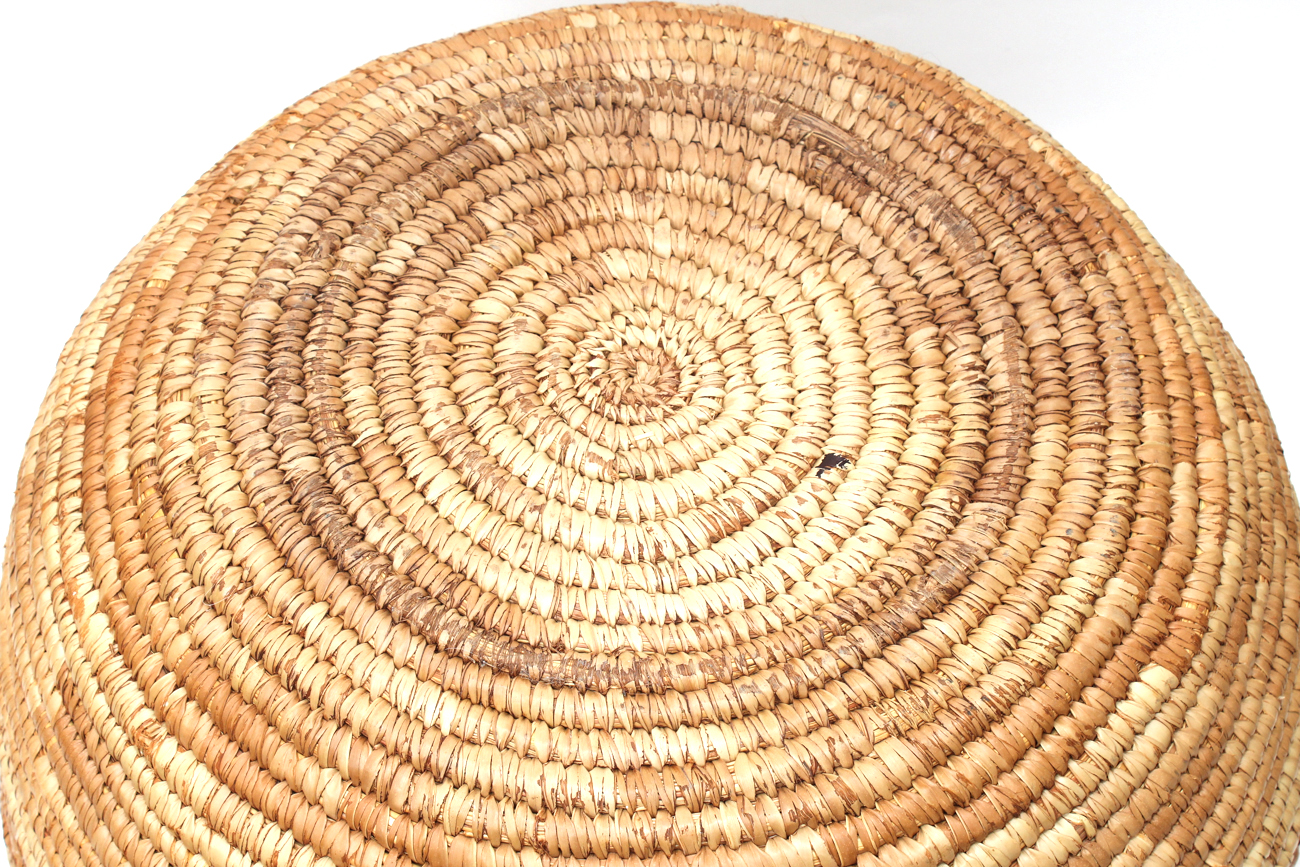 Large Coiled Carolina Sweet Grass Basket