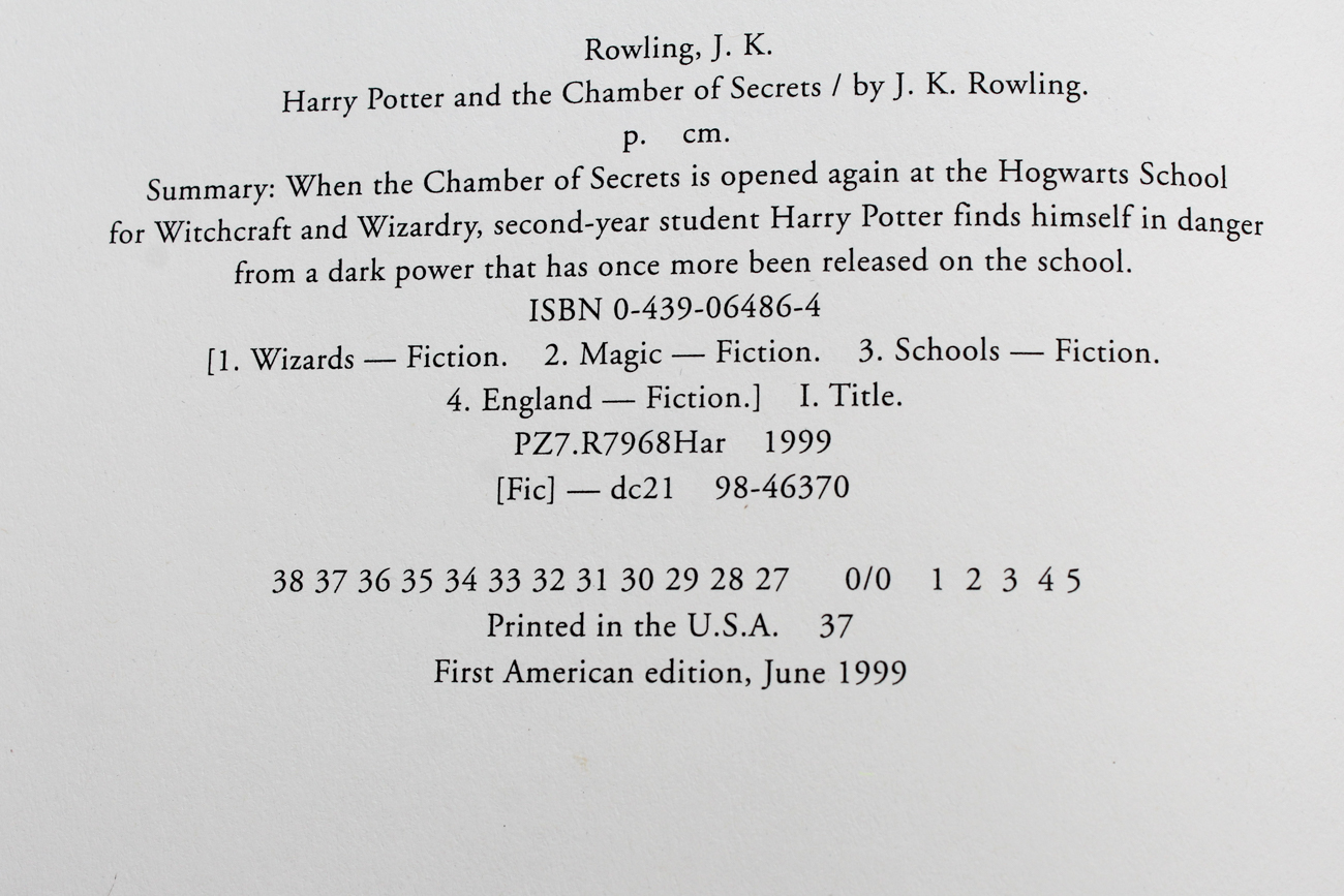 Complete Set of "Harry Potter" With First American Editions