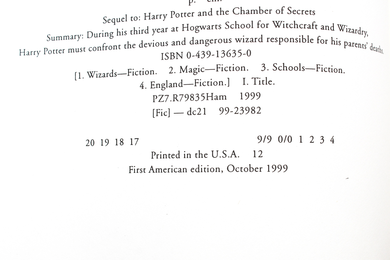 Complete Set of "Harry Potter" With First American Editions