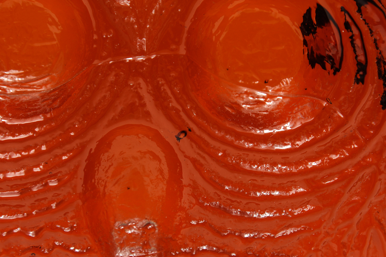 Pair of Amber Glass Owls by Joel Myers for Blenko
