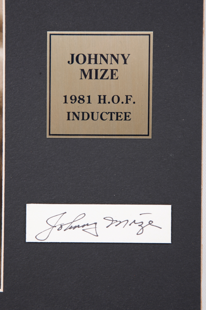 Autographed Photographs of Johnny Mize and Enos Slaughter