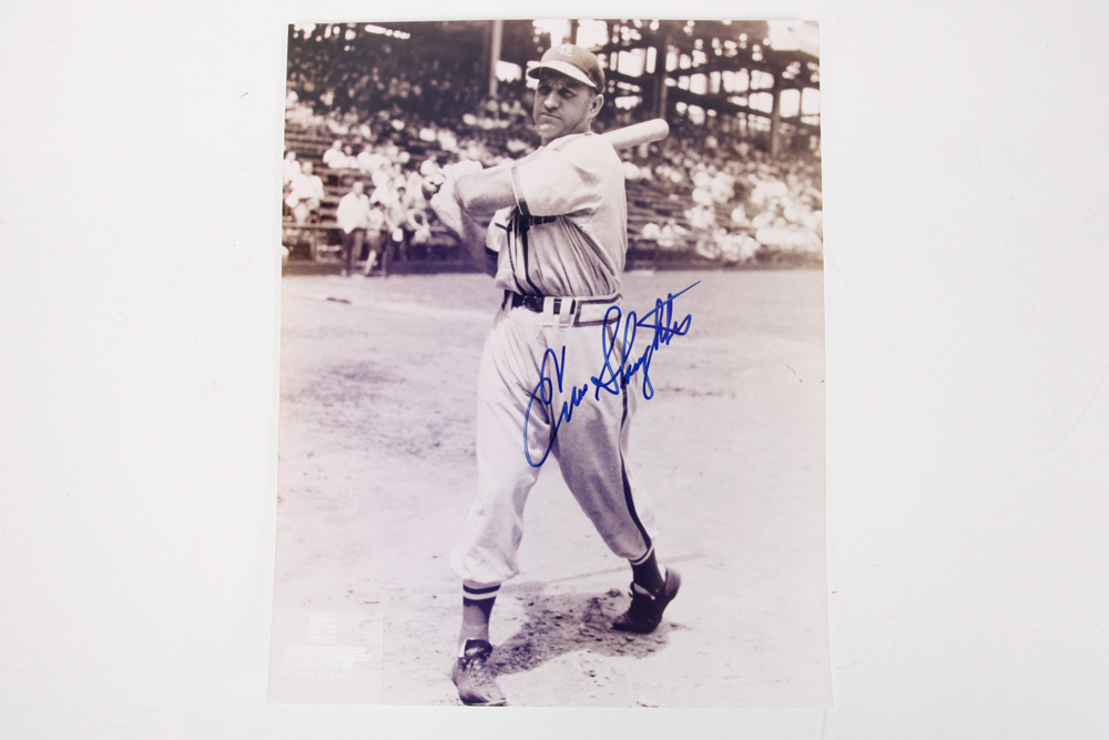 Autographed Photographs of Johnny Mize and Enos Slaughter
