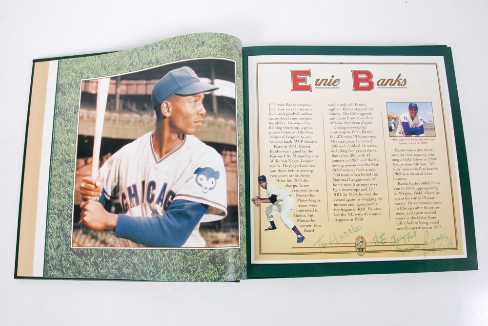 "Baseball Legends of All Time" with Inscription by Ernie Banks