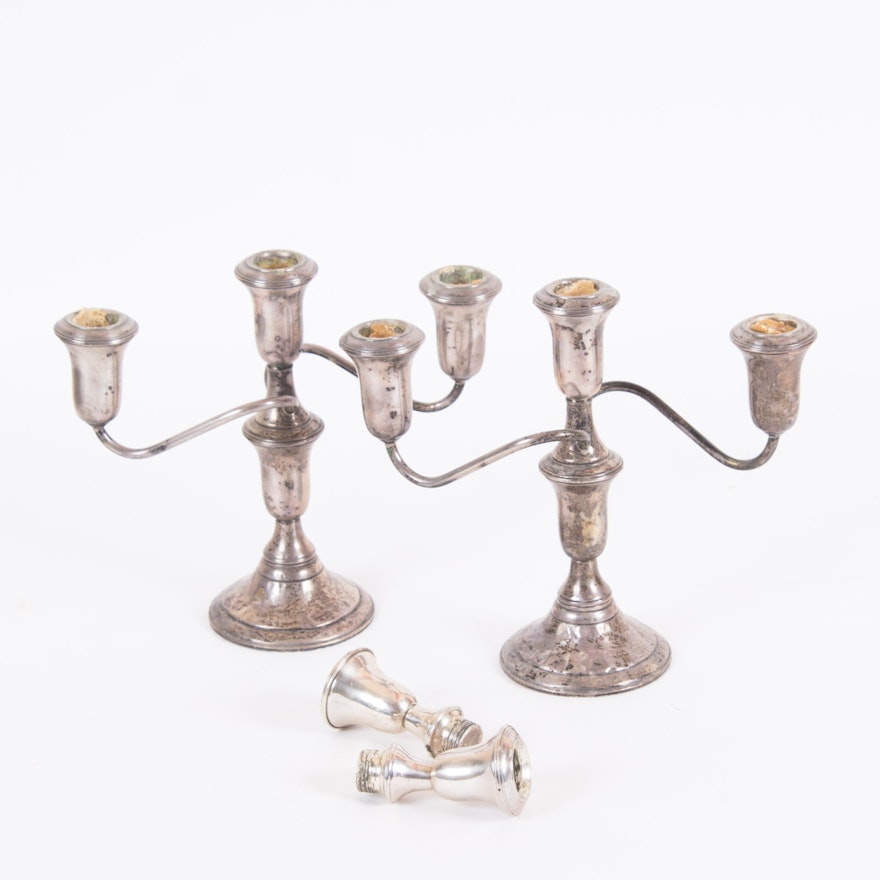 Schweitzer Silver Corp. Weighted Sterling Candelabra and More