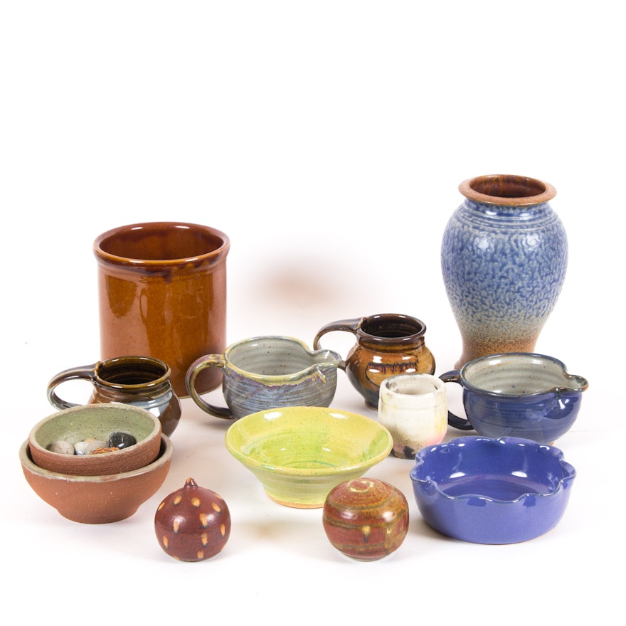 Stoneware Pottery Decor Assortment