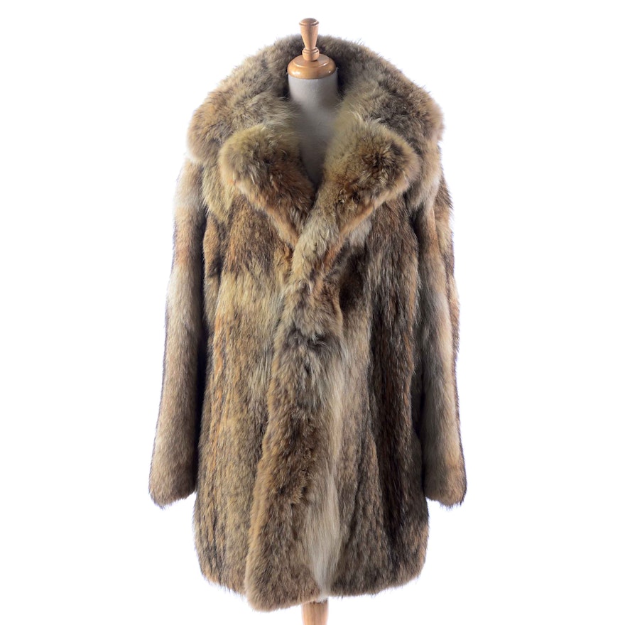 Vintage Brothers II Coyote Fur Coat