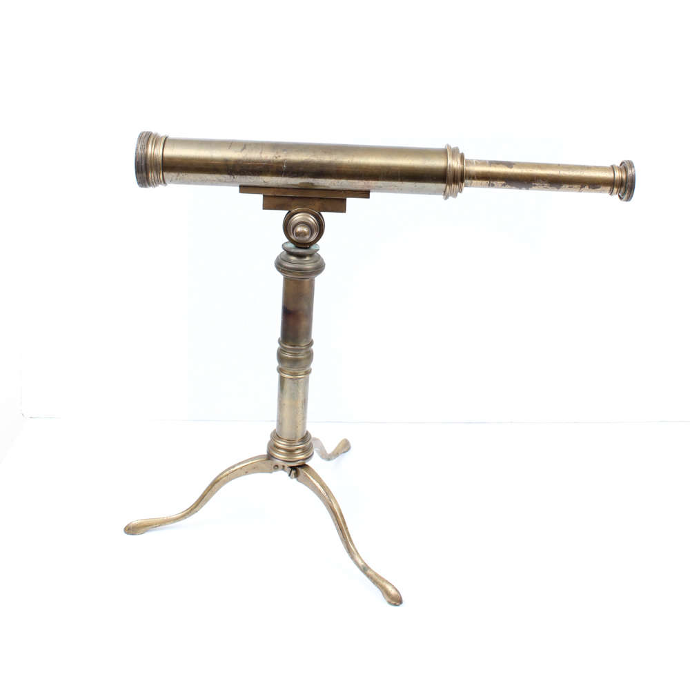 Brass Telescope on Tripod