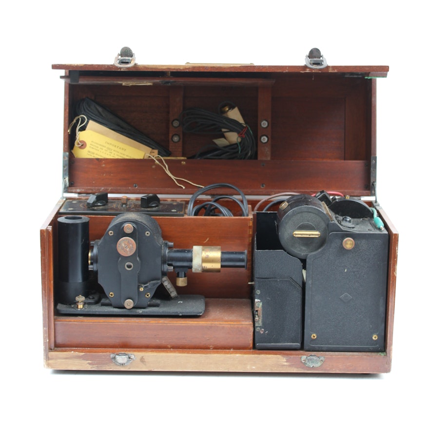 Vintage Simpli-Trol Portable Model Cambridge Electrocardiograph