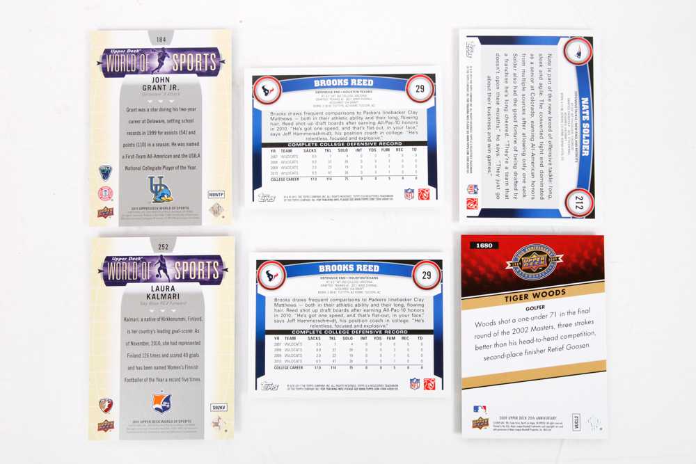 Various Sport Trading Cards