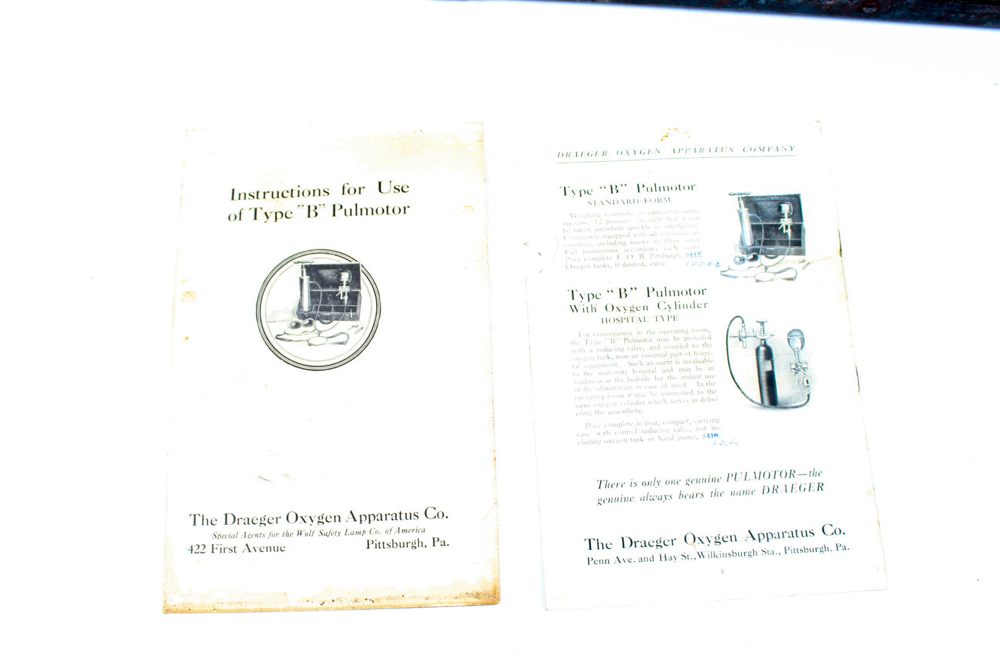 Antique Pulmotor Machine Ventilator