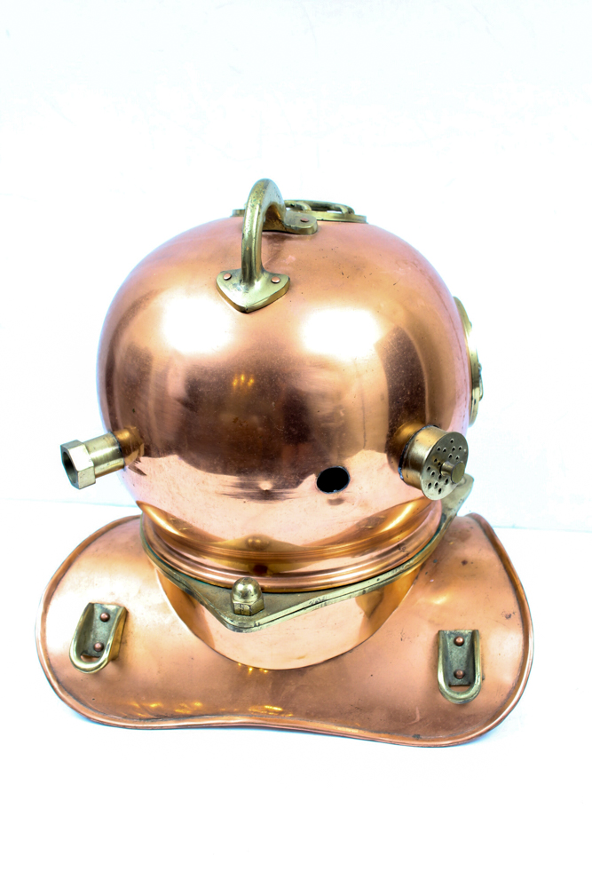 Copper and Brass Diving Helmet