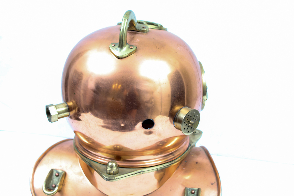 Copper and Brass Diving Helmet