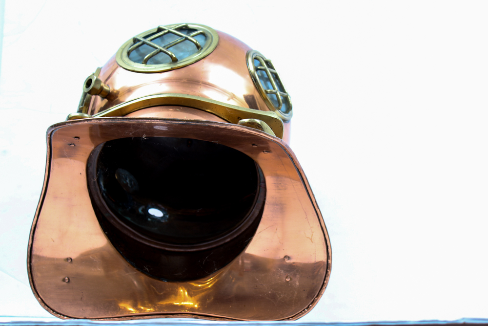 Copper and Brass Diving Helmet