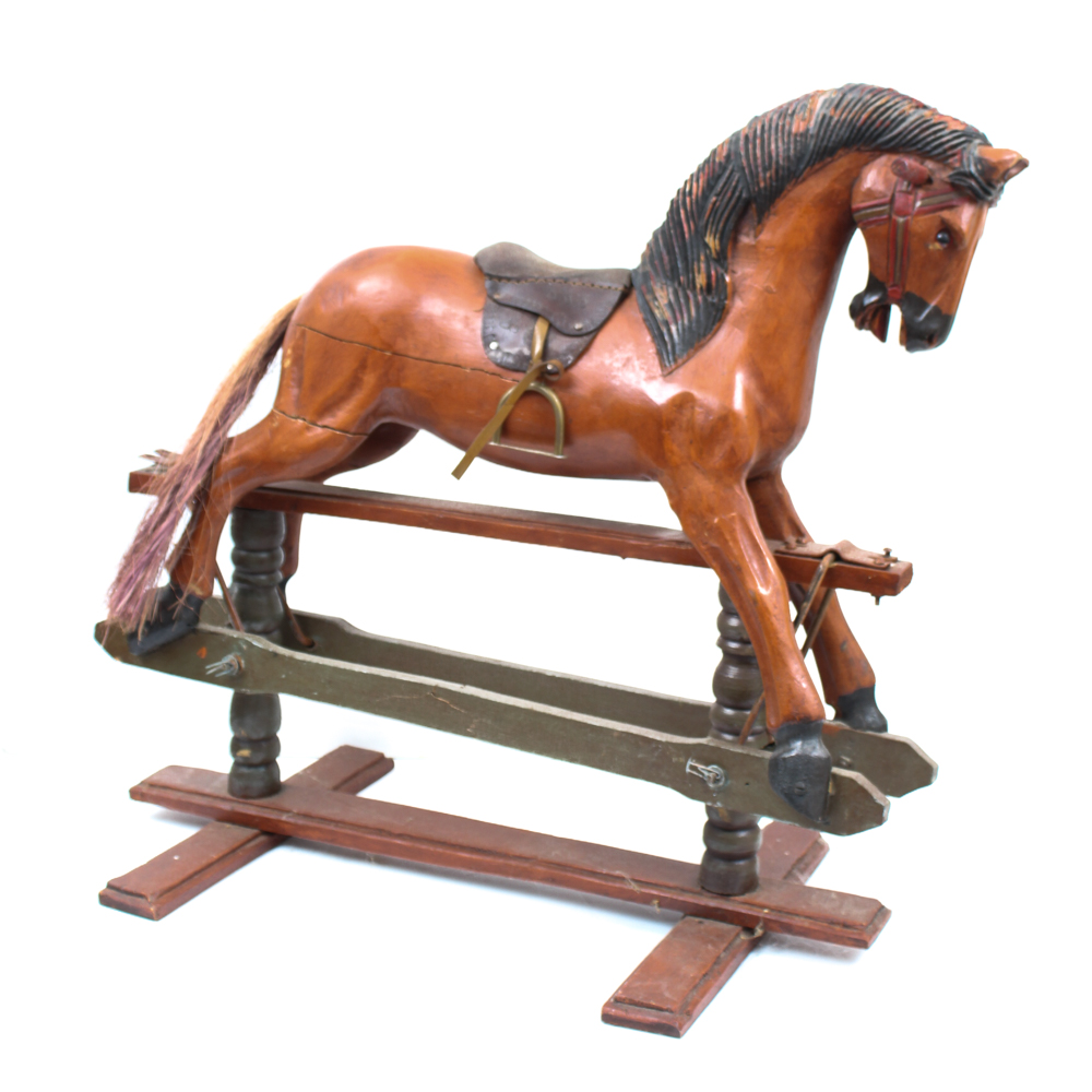 Vintage Rocking Horse on Glider