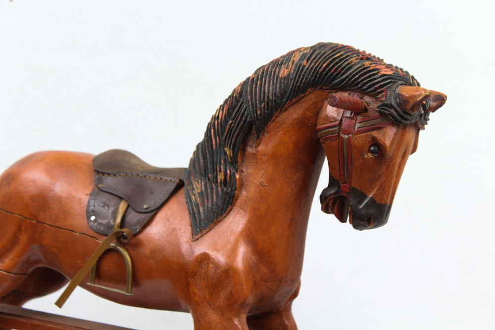 Vintage Rocking Horse on Glider