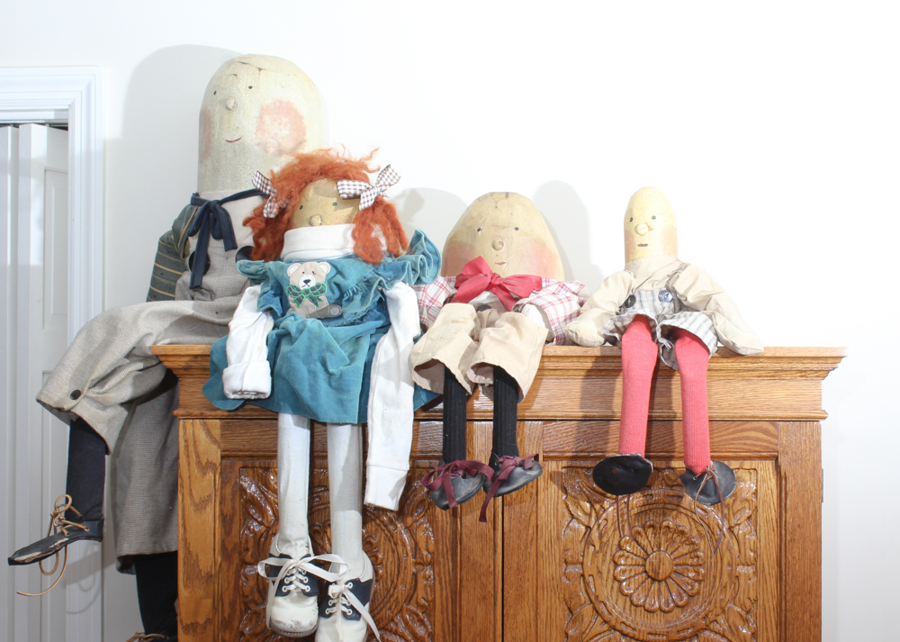 Wooden Humpty Dumpty Shelf Sitters