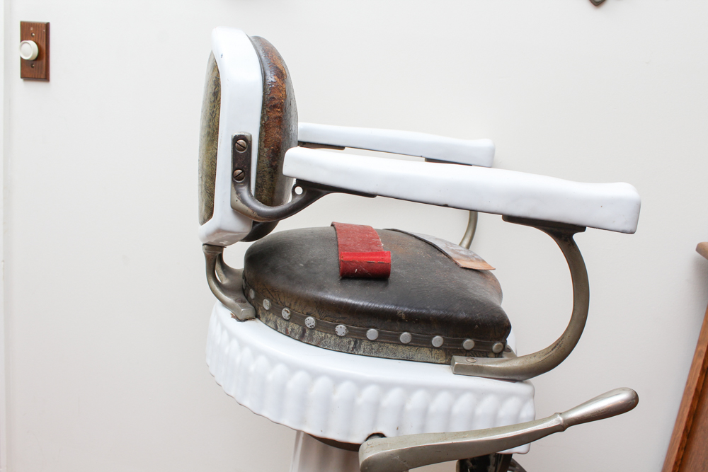 Circa 1920s Koken Child Size Barbers Chair