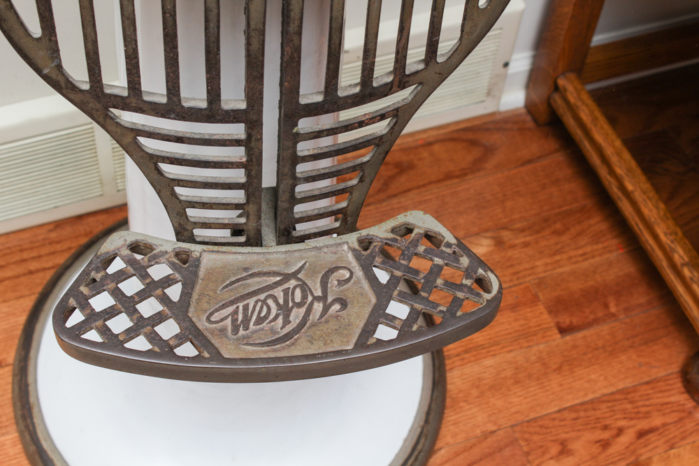 Circa 1920s Koken Child Size Barbers Chair