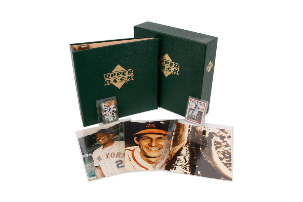 Assorted Baseball Photos and Cards with Upper Deck Binder