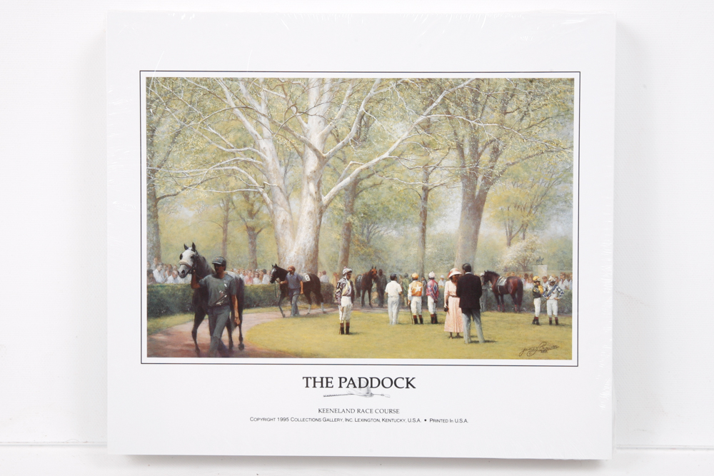 Keeneland Race Course Offset Lithographs "The Paddock"