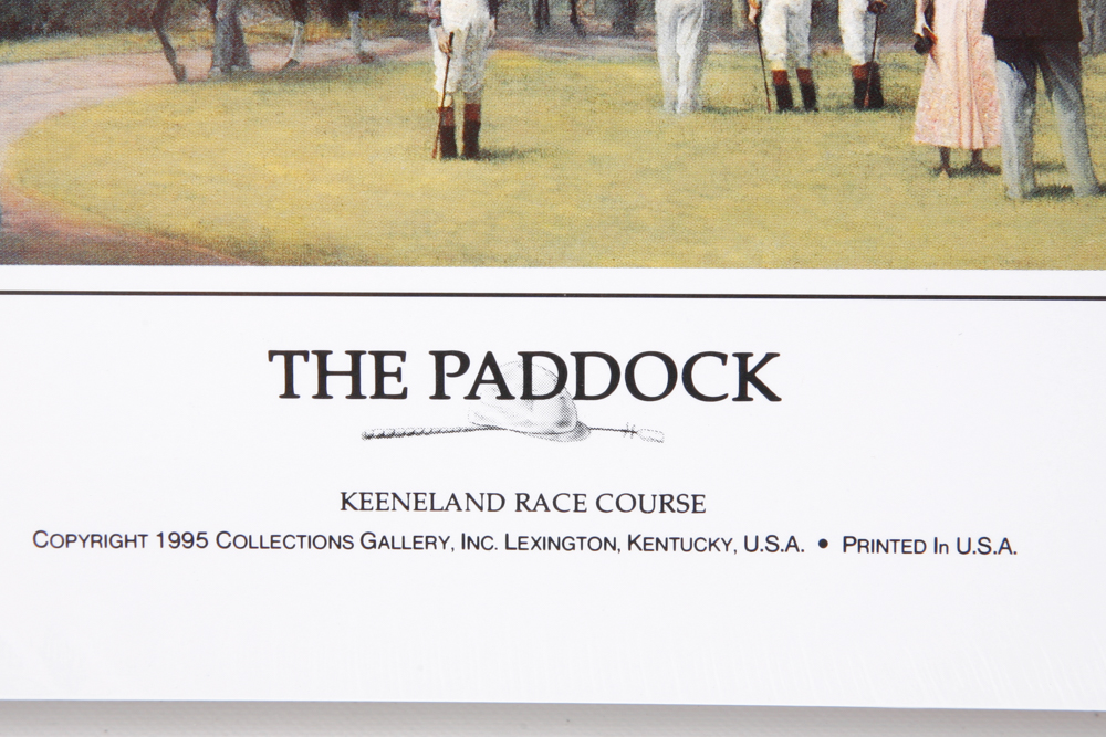 Keeneland Race Course Offset Lithographs "The Paddock"