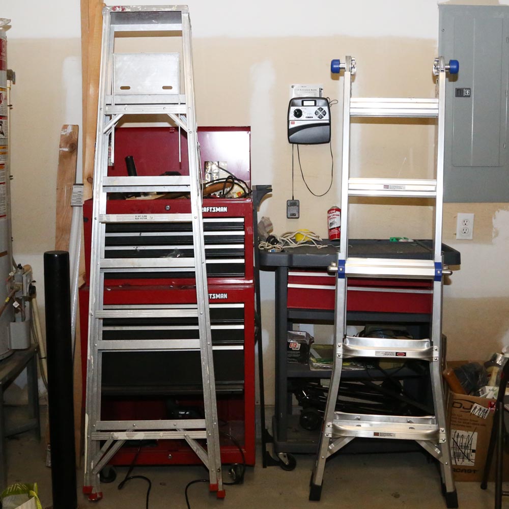 Large Collection of Tools and Ladders