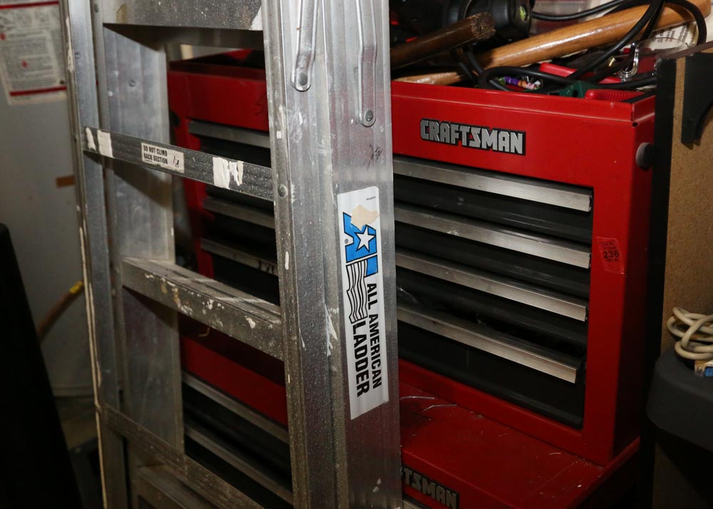 Large Collection of Tools and Ladders