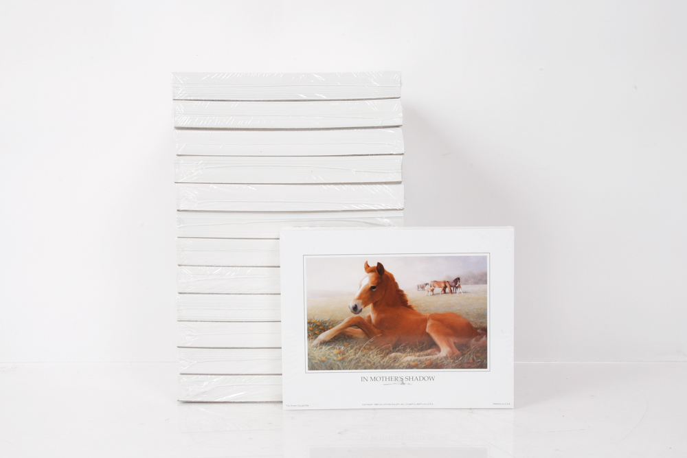 After James L. Crow Offset Lithographs "In Mother's Shadow"