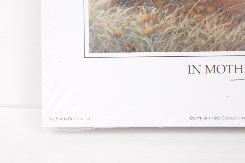 After James L. Crow Offset Lithographs "In Mother's Shadow"