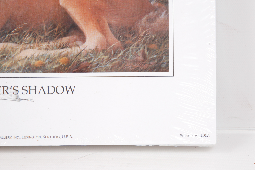 After James L. Crow Offset Lithographs "In Mother's Shadow"