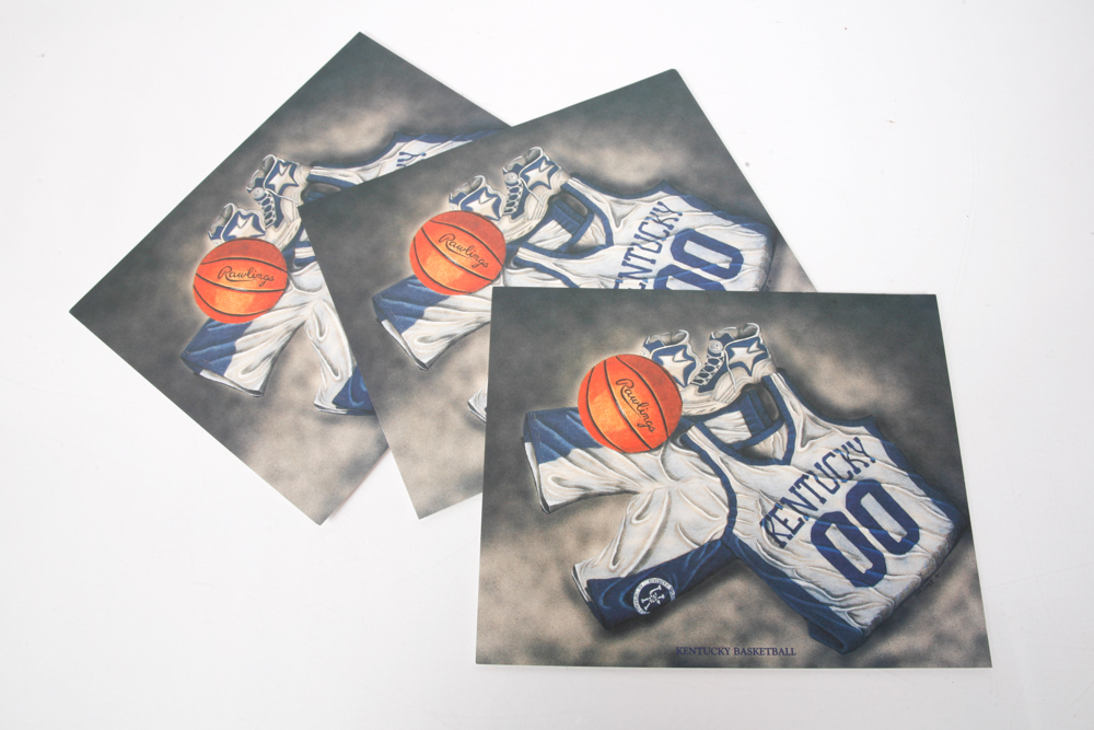 Collection of "Kentucky Wildcat" and "Kentucky Basketball" Prints