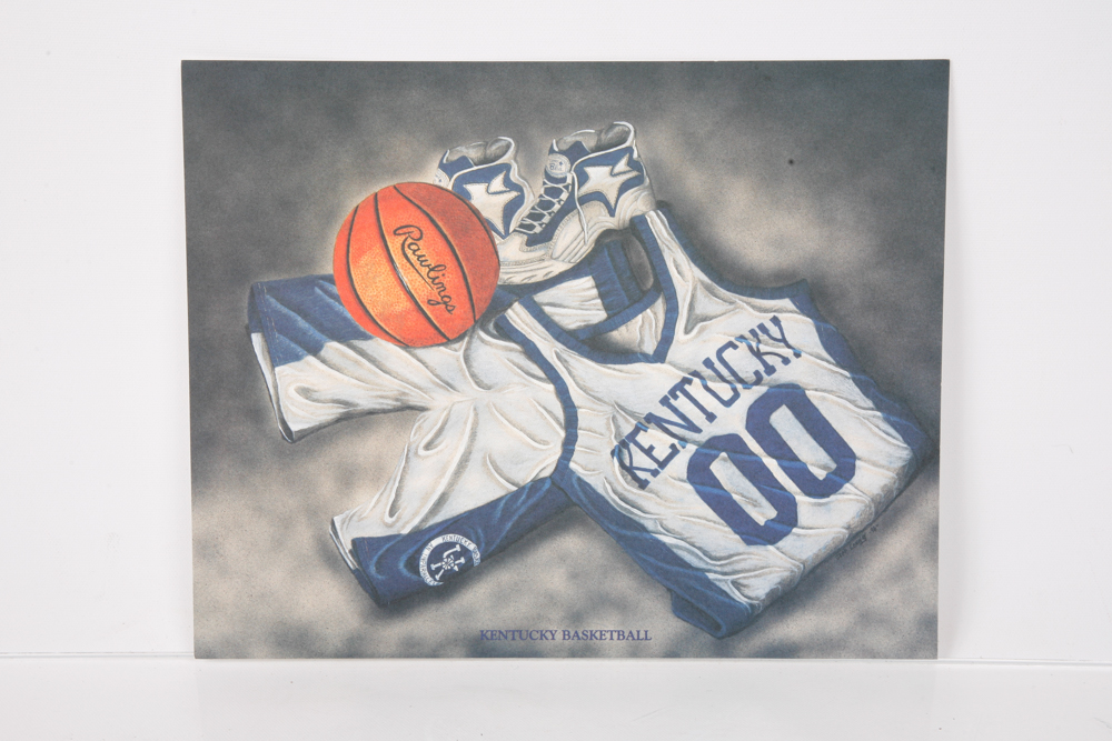 Collection of "Kentucky Wildcat" and "Kentucky Basketball" Prints